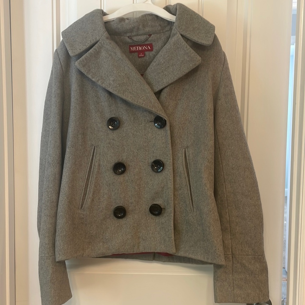 Merona Women's Gray Pea Coat
